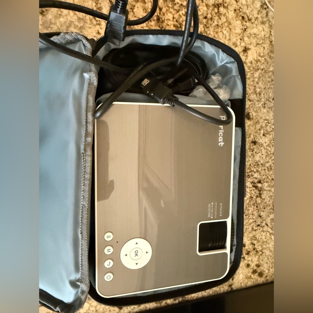 Silver Portable Projector